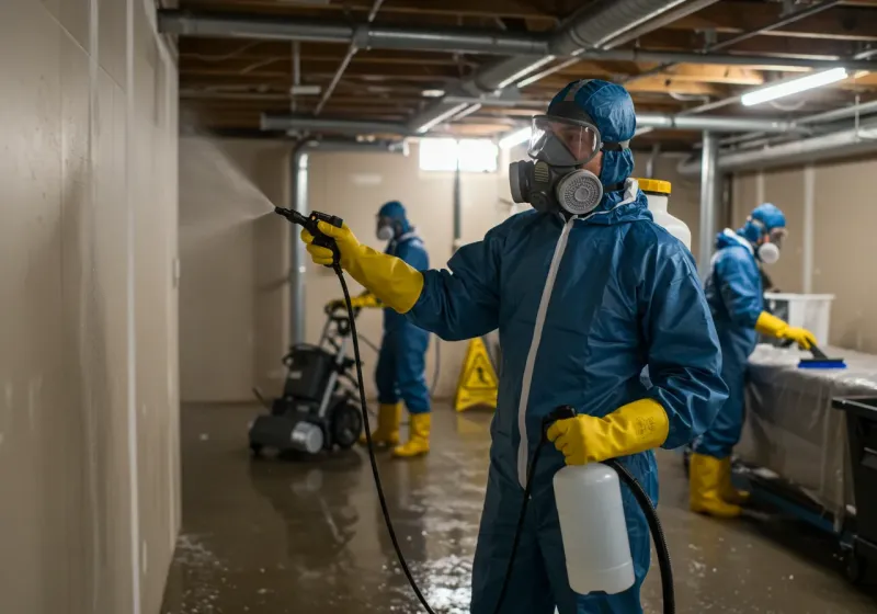 Basement Sanitization and Antimicrobial Treatment process in Lawrenceburg, TN